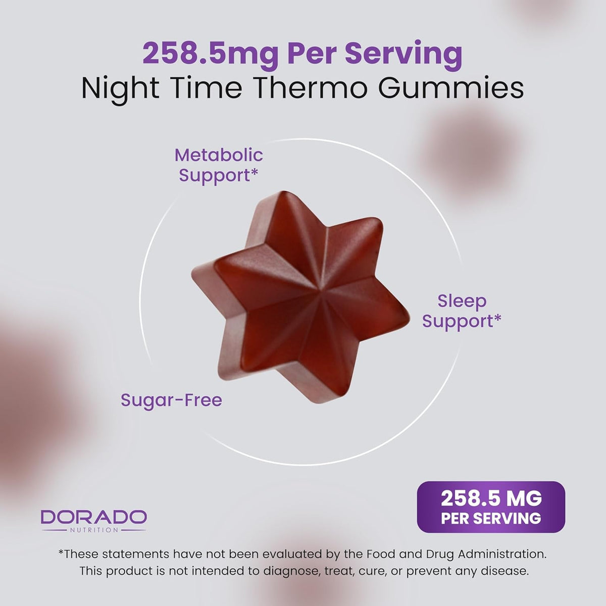 Night Time Fat Burner Gummies (60 Count) Weight Loss & Metabolism - Sugar-Free - Delicious Raspberry Flavored Melatonin Supplement Gummies - Vegan Safe - Third Party Tested - Made in USA