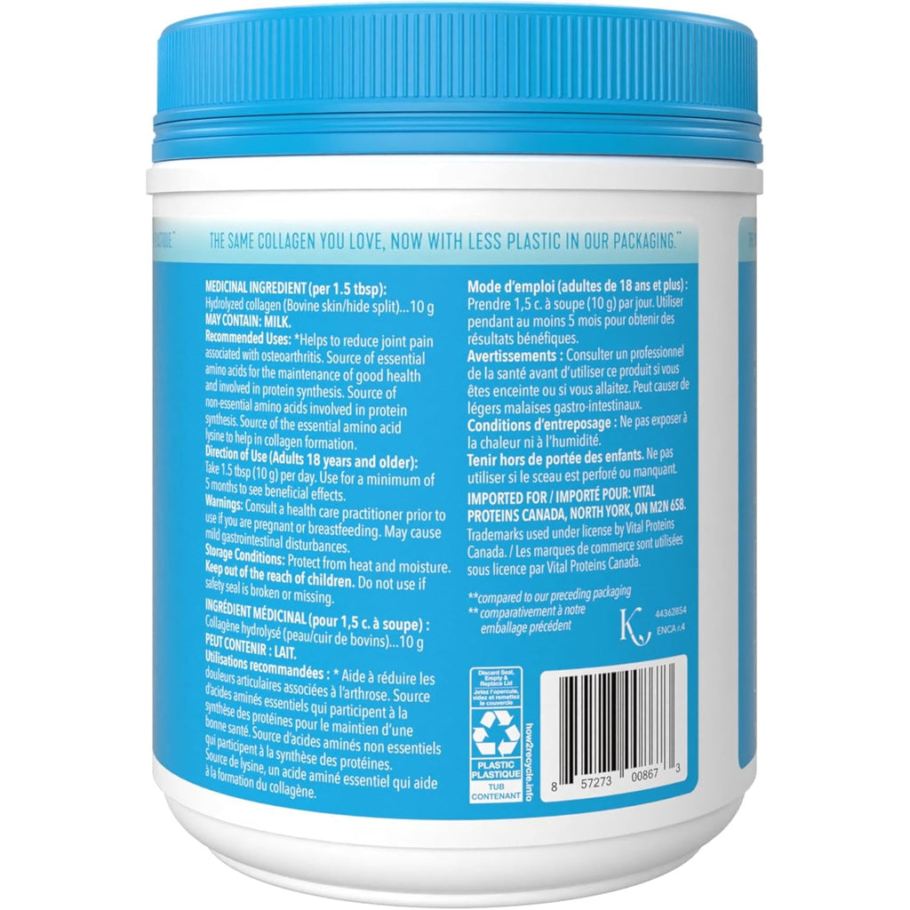 Vital Proteins Unflavoured Collagen Peptides, 567 GR