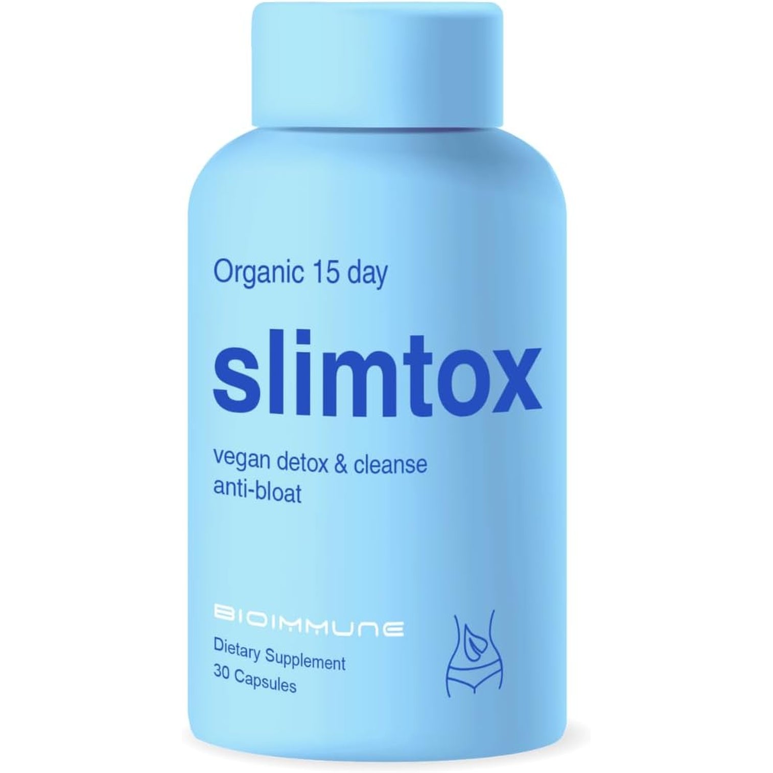 Bioimmune Slimtox™ Organic 15 Day Colon Cleanse & Detox for Flat Stomach Less Bloat & LBS W/Probiotics - Constipation Relief - Flushes Toxins, Boosts Energy