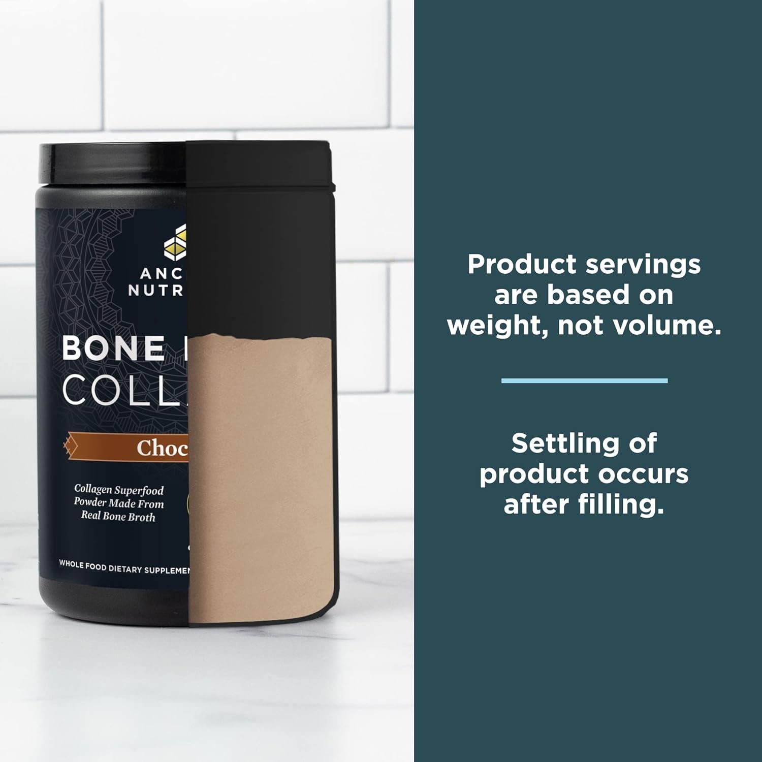 Ancient Nutrition Collagen Powder, Bone Broth Collagen, Chocolate, Hydrolyzed Multi Collagen Peptides, Supports Skin and Nails, Joint Supplement, 30 Servings, 18.6Oz
