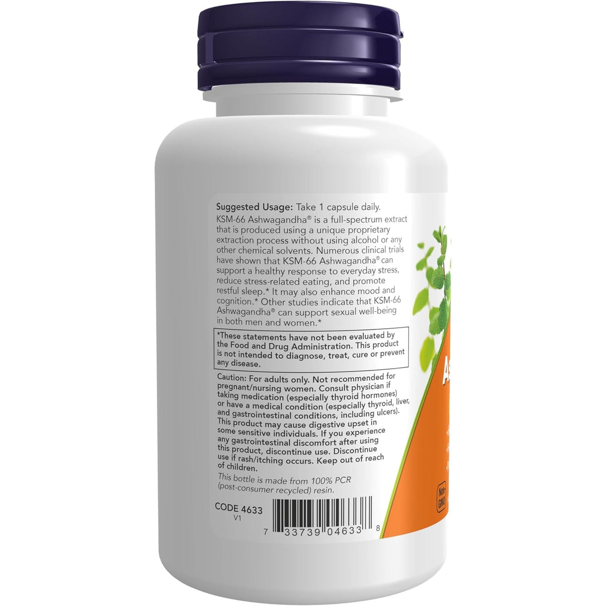 Now Supplements, KSM-66 Ashwagandha®, Stress and Sleep Support, 90 Veg Capsules