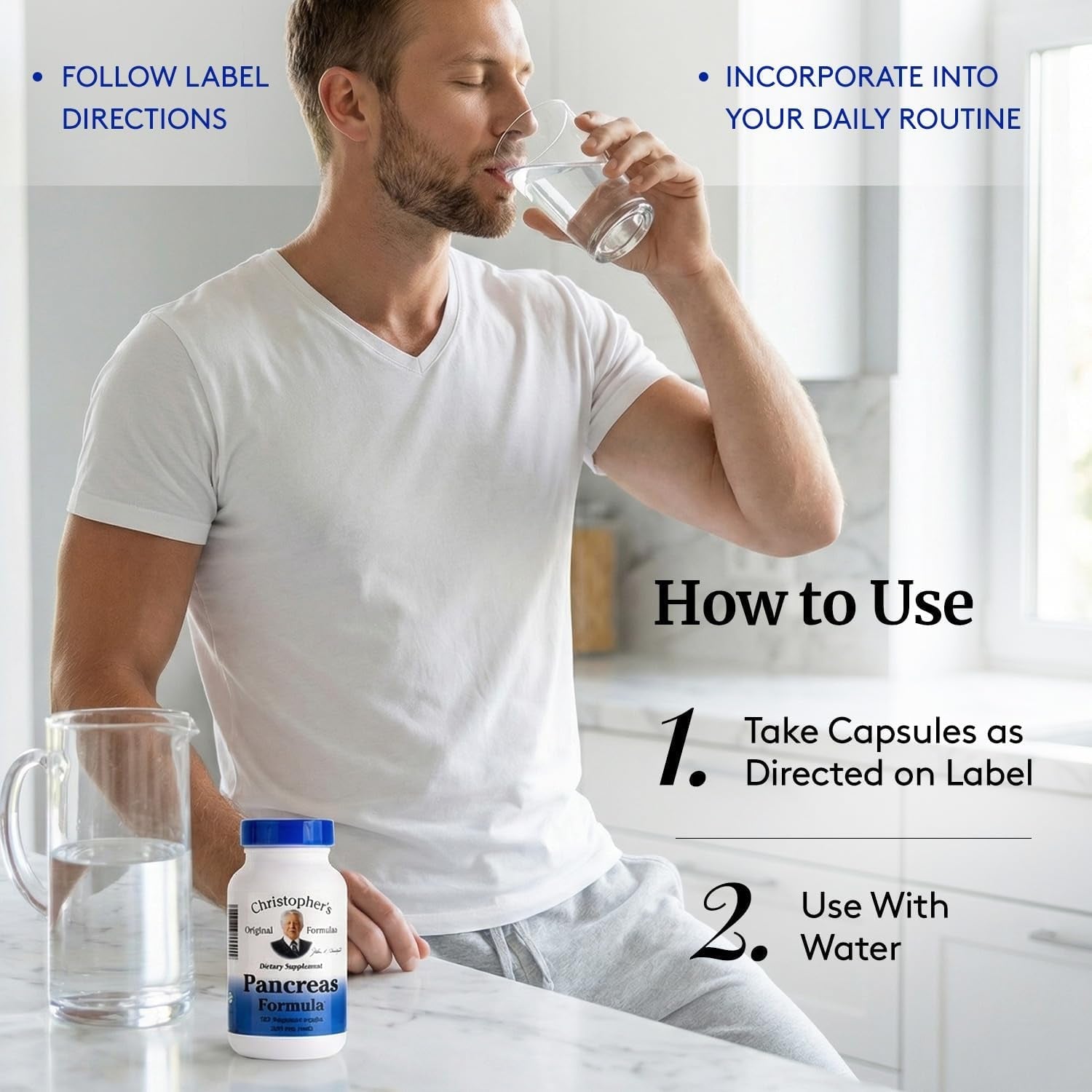 Christopher'S Original Formulas Pancreas Formula - Pancreas Cleanse Detox & Repair - Probiotics for Digestive Health