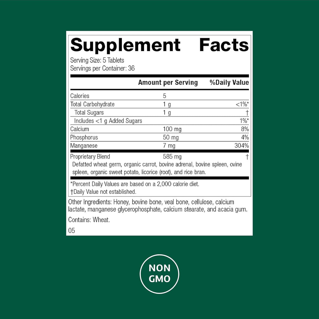 Standard Process Bio-Dent - Supports Bone & Muscle Health - Aids the Production of Cartilage & Collagen - Supports Energy Metabolism - Whole Food-Based Supplement - 180 Tablets