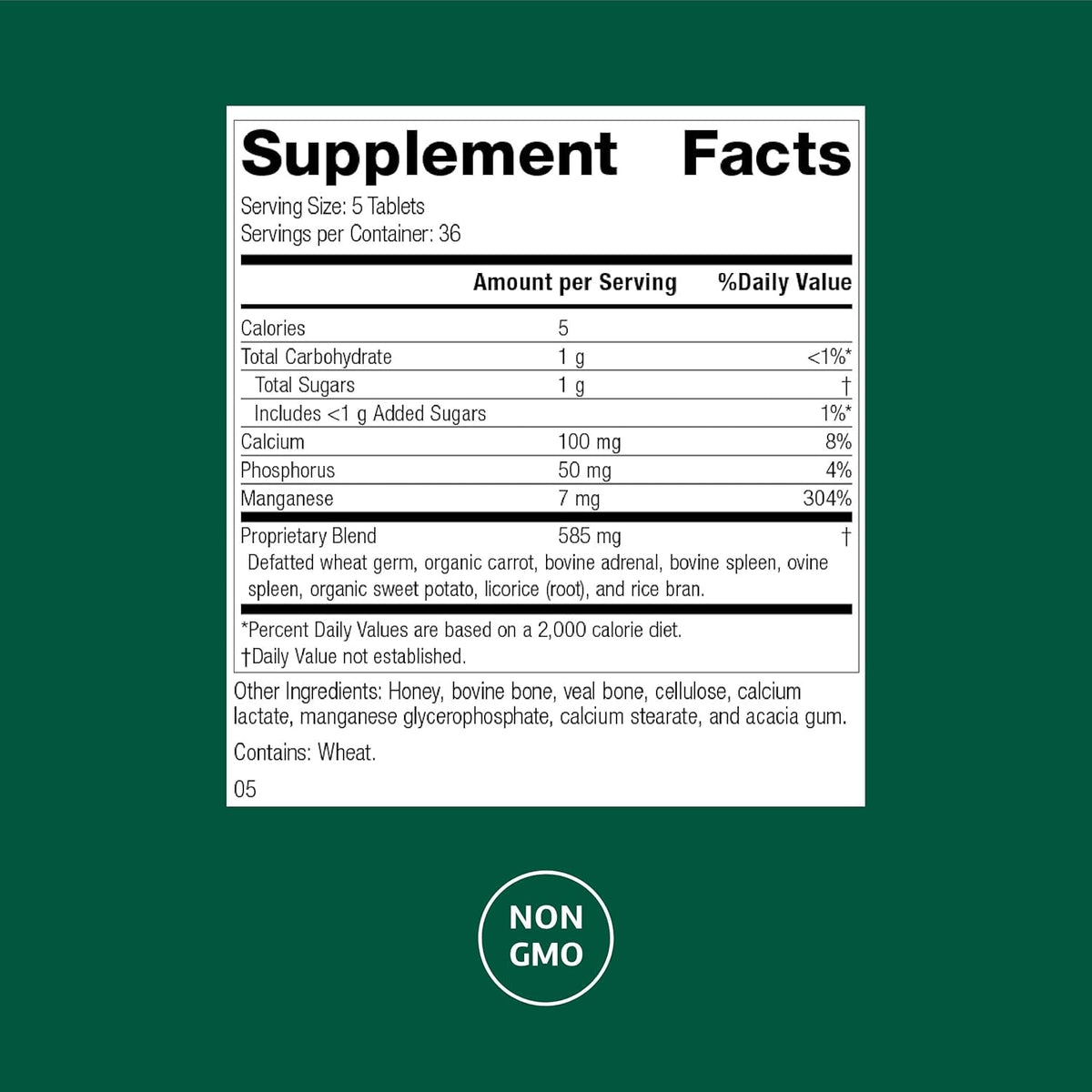 Standard Process Bio-Dent - Supports Bone & Muscle Health - Aids the Production of Cartilage & Collagen - Supports Energy Metabolism - Whole Food-Based Supplement - 180 Tablets