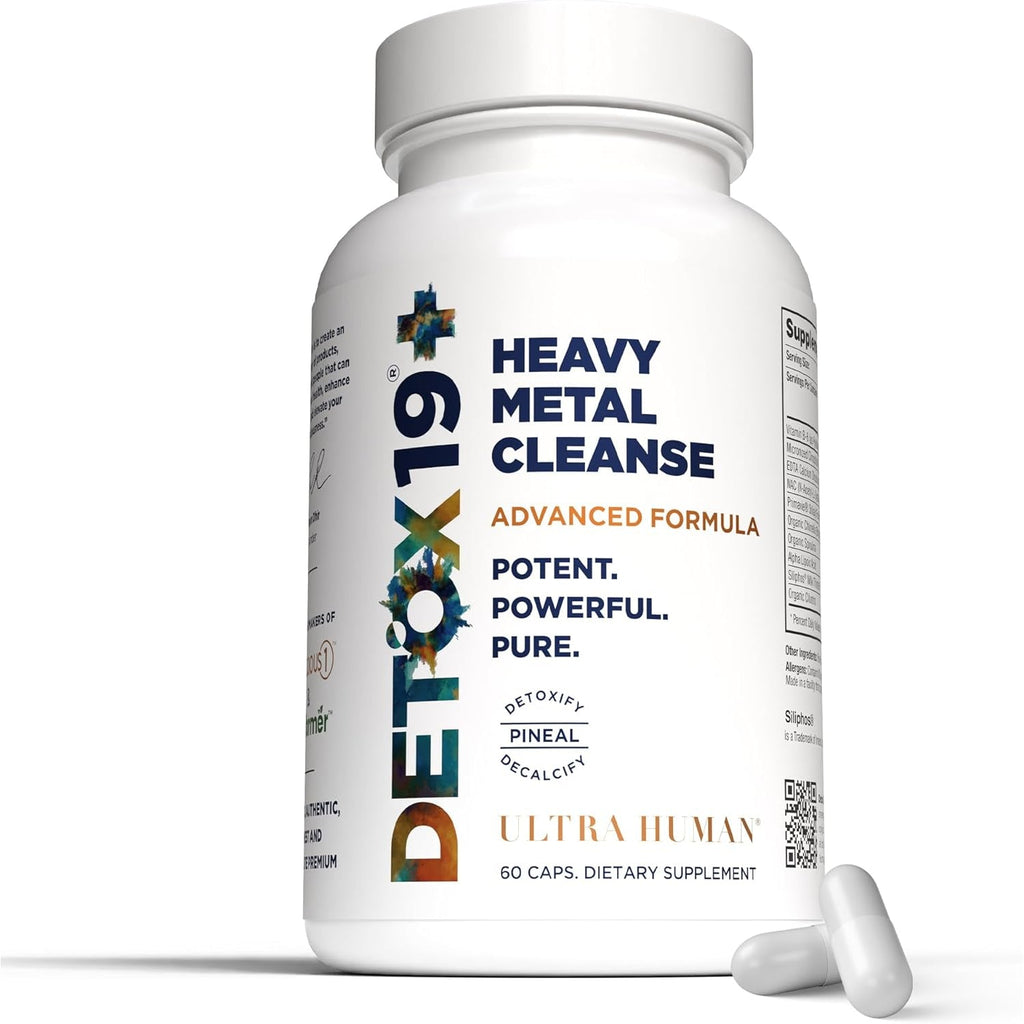 Ultra Human Daily Wellness Support – Heavy Metal Detox Cleanse, with Zeolite, Shilajit, Organic Chlorella & Spirulina, NAC & Alpha Lipoic. Supports Daily Detox, Cognition, Immune System -(Made in USA)