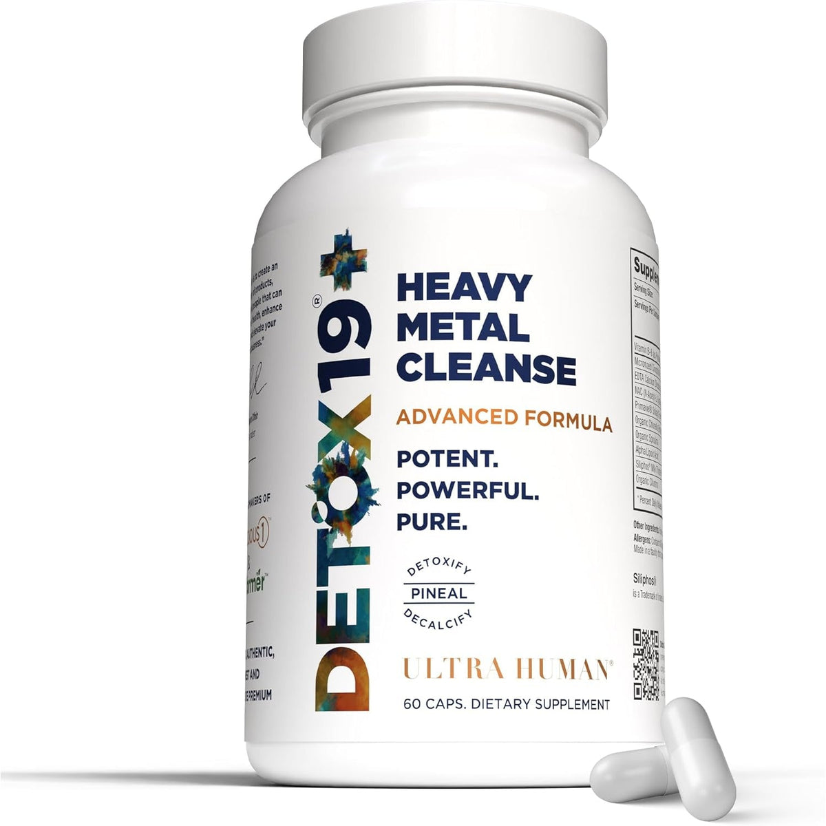 Ultra Human Daily Wellness Support – Heavy Metal Detox Cleanse, with Zeolite, Shilajit, Organic Chlorella & Spirulina, NAC & Alpha Lipoic. Supports Daily Detox, Cognition, Immune System -(Made in USA)