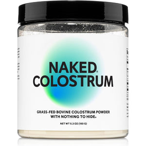 NAKED Colostrum Powder – 100% Grass-Fed Bovine Colostrum Supplement from US Farms | Tested at 20%+ Igg | Gut Health, Immunity, Recovery & Skin Support - 150 Servings