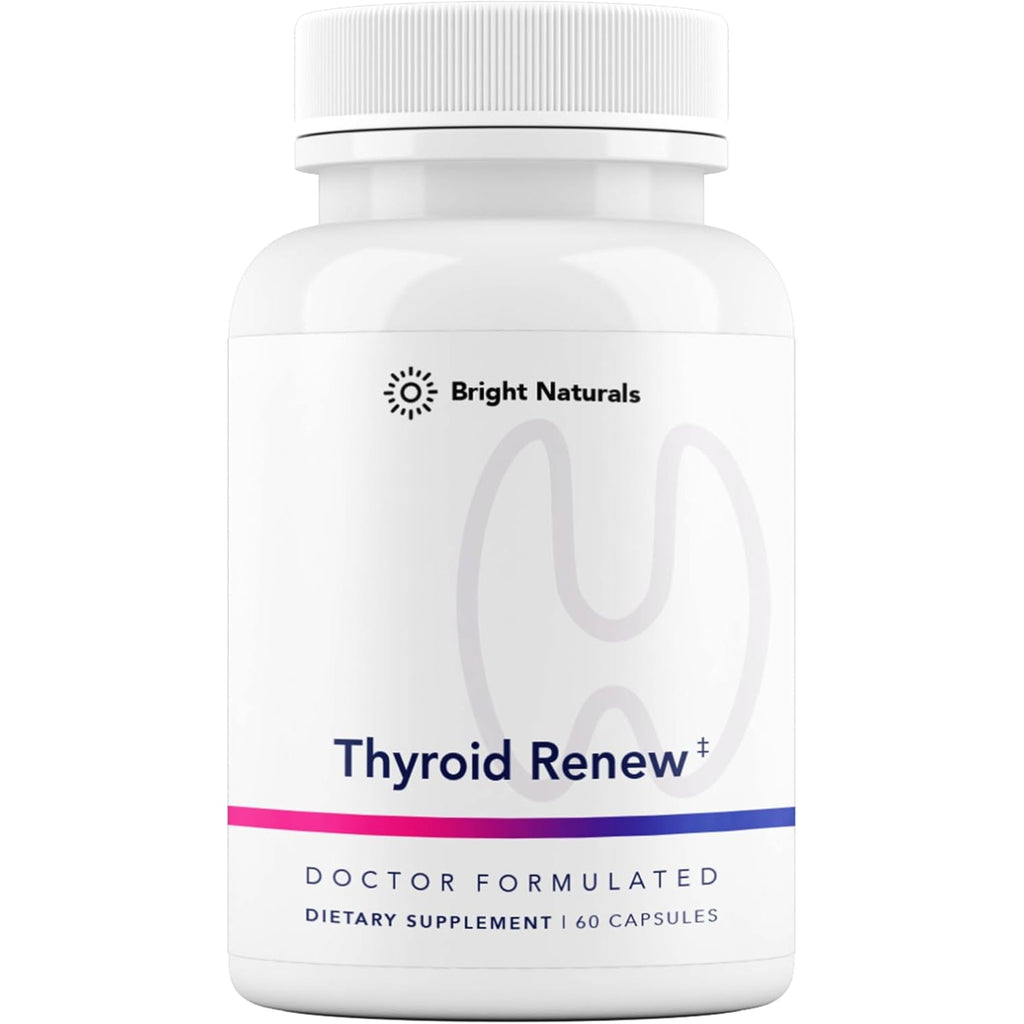 Thyroid Renew Supplement - Thyroid Support for Women with Zinc, Selenium, Copper, Ashwagandha & L-Tyrosine - 60 Capsules