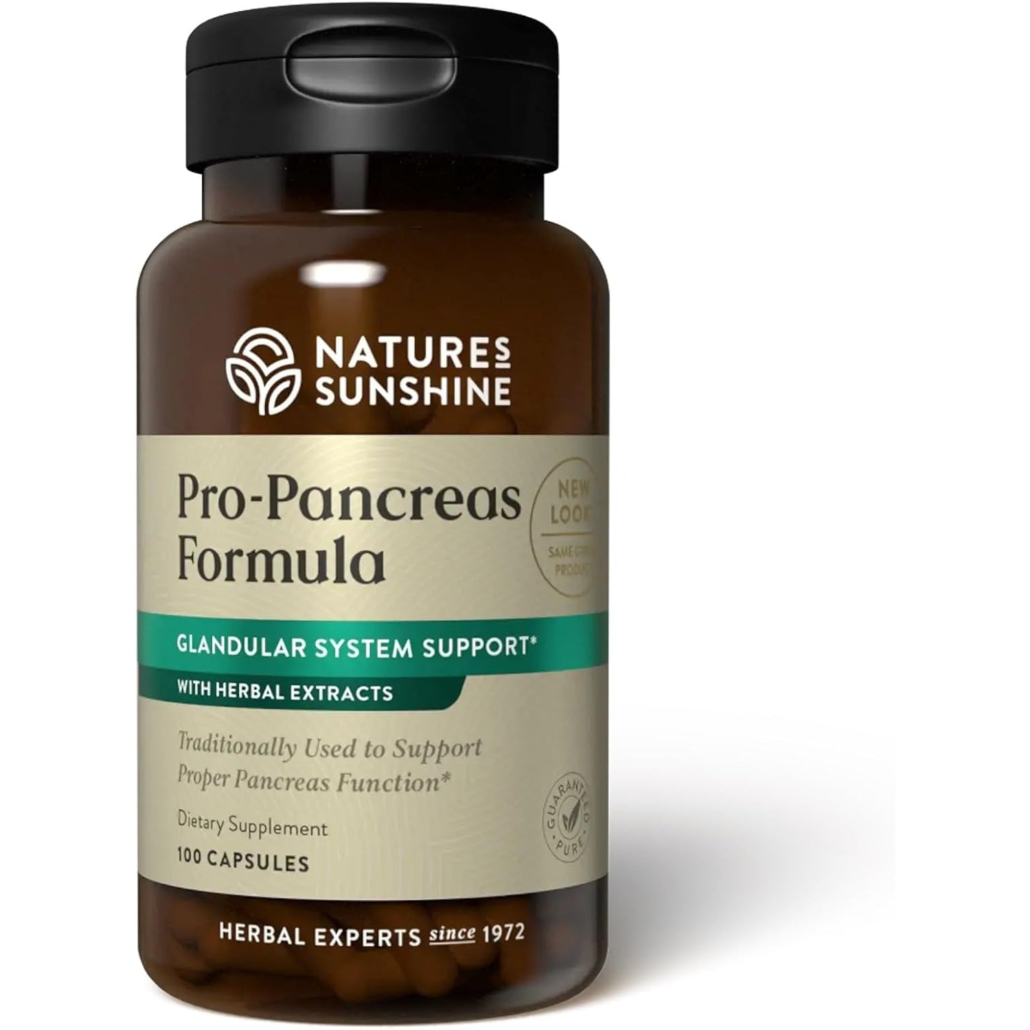 Nature'S Sunshine Pro-Pancreas, 100 Capsules, Kosher | Herbal Formula Enhances Digestion, Promotes Immunity, and Helps the Liver and Pancreas