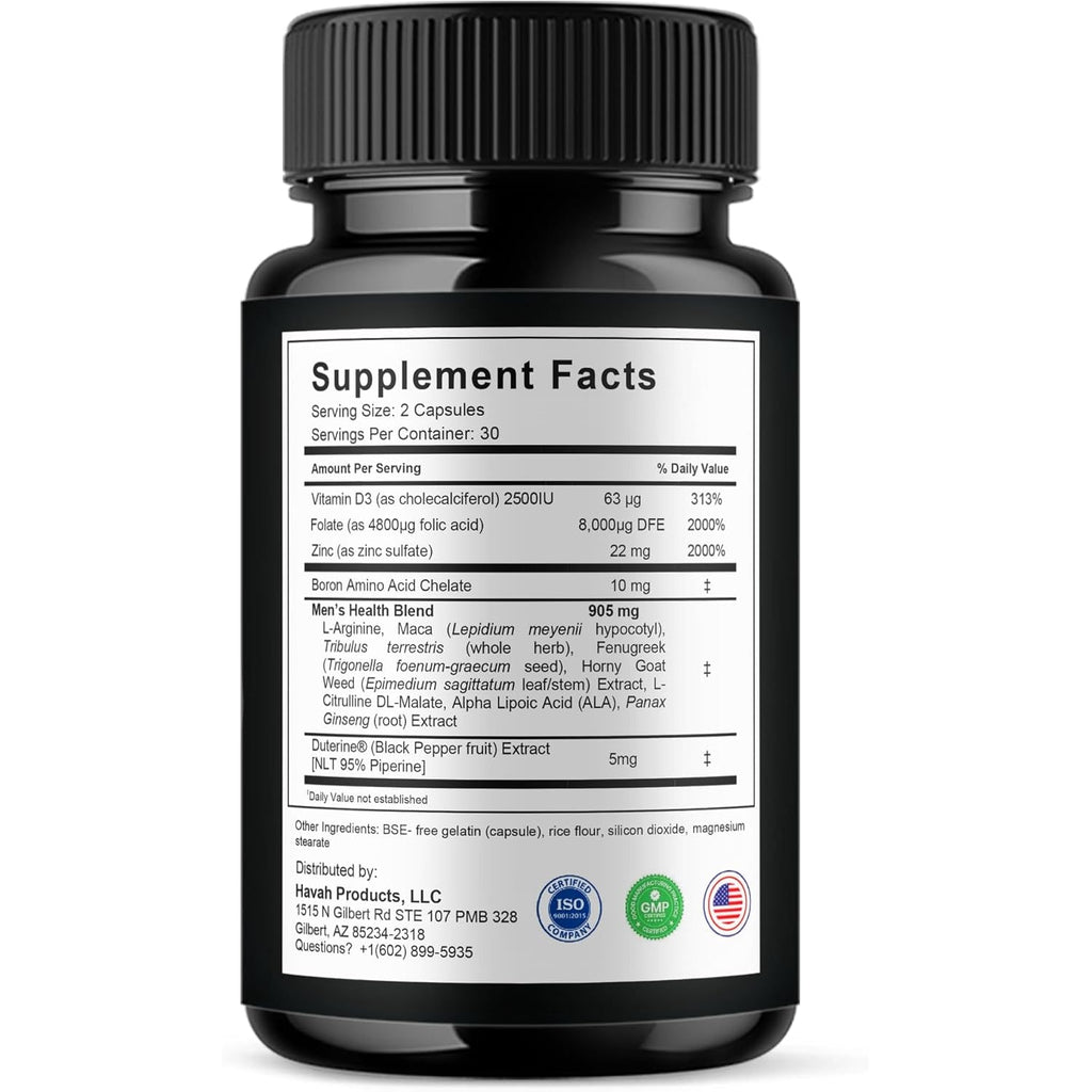 Havah Horse Gelatin Advanced Overall Support Capsules, Horse Gelatin Advanced All Natural Health Management and Overall Wellness Support Supplement Formula Pills (1 Pack - 60 Capsules)