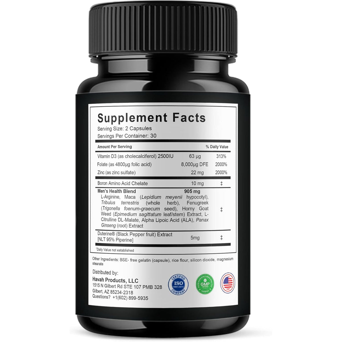 Havah Horse Gelatin Advanced Overall Support Capsules, Horse Gelatin Advanced All Natural Health Management and Overall Wellness Support Supplement Formula Pills (1 Pack - 60 Capsules)