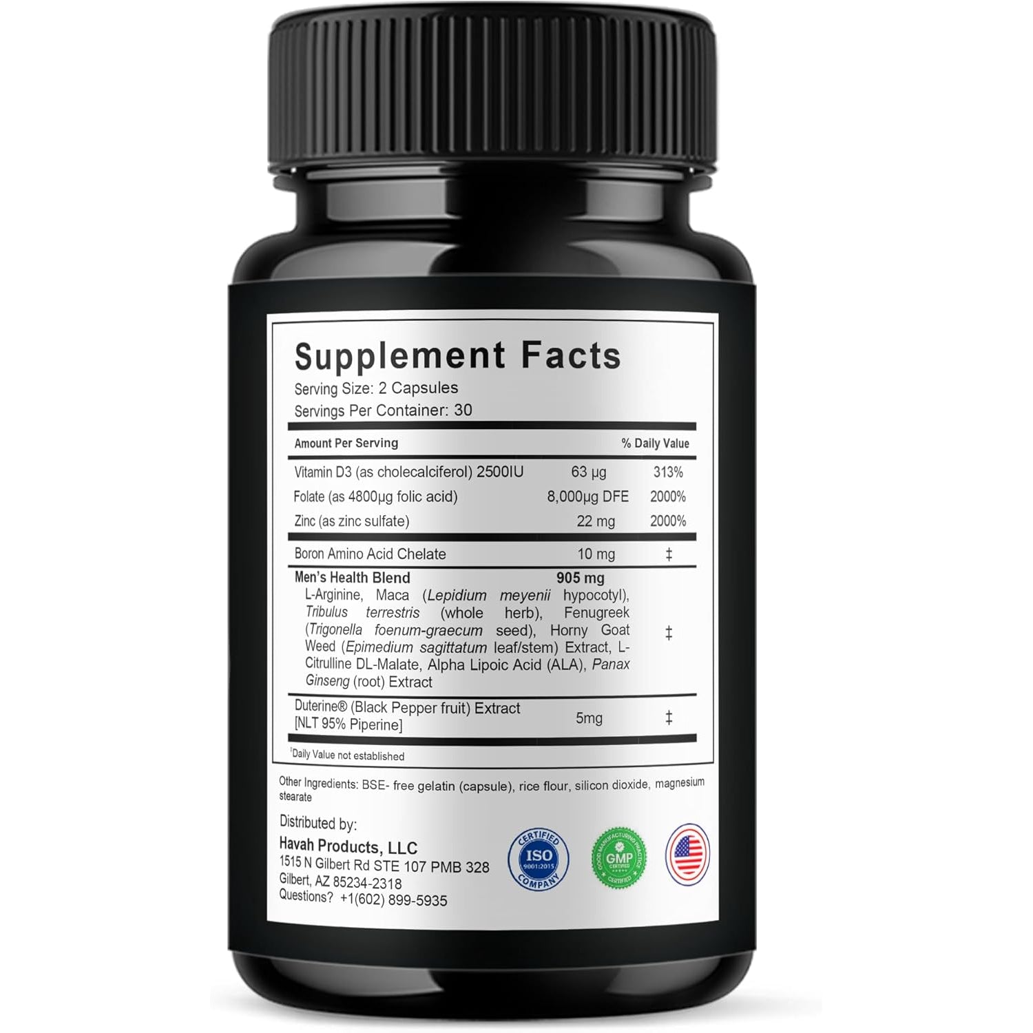 Havah Horse Gelatin Advanced Overall Support Capsules, Horse Gelatin Advanced All Natural Health Management and Overall Wellness Support Supplement Formula Pills (1 Pack - 60 Capsules)