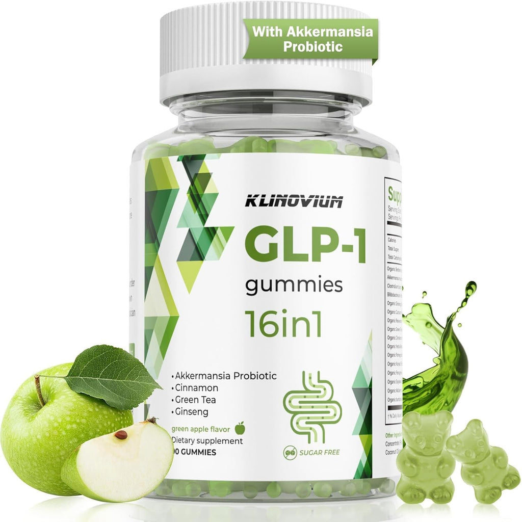 GLP1 Supplement | GLP Gummies Activates GLP-1 & AMPK with Akkermansia Probiotics, Berberine&More,Gut Health, Energy & Metabolism - 1 Pack, 90 Gummies