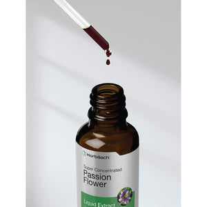 Horbäach Passion Flower Tincture | 2 Fl Oz | Alcohol Free Liquid Extract Drops | Super Concentrated Supplement | Vegetarian, Non-Gmo, Gluten Free
