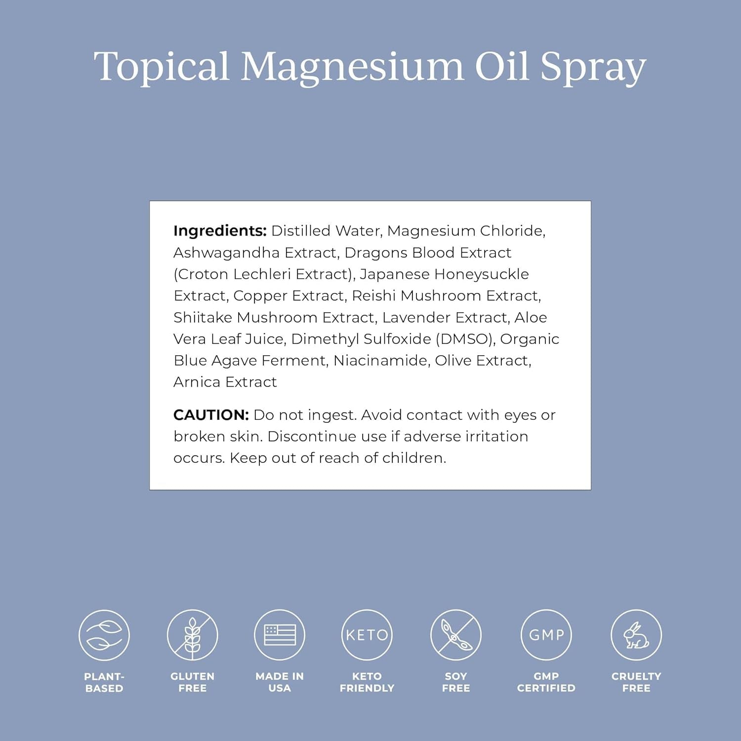 CYMBIOTIKA Topical Magnesium Oil Spray for Body, USA Made, Supplement for Leg Cramps, Muscle, Joint Health & Sleep Support, Includes Magnesium Chloride, Lavender Extract, Aloe Vera - Skin Applicator