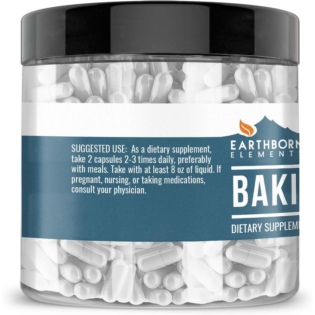 Earthborn Elements Baking Soda Capsules, 200 Capsules, Sodium Bicarbonate