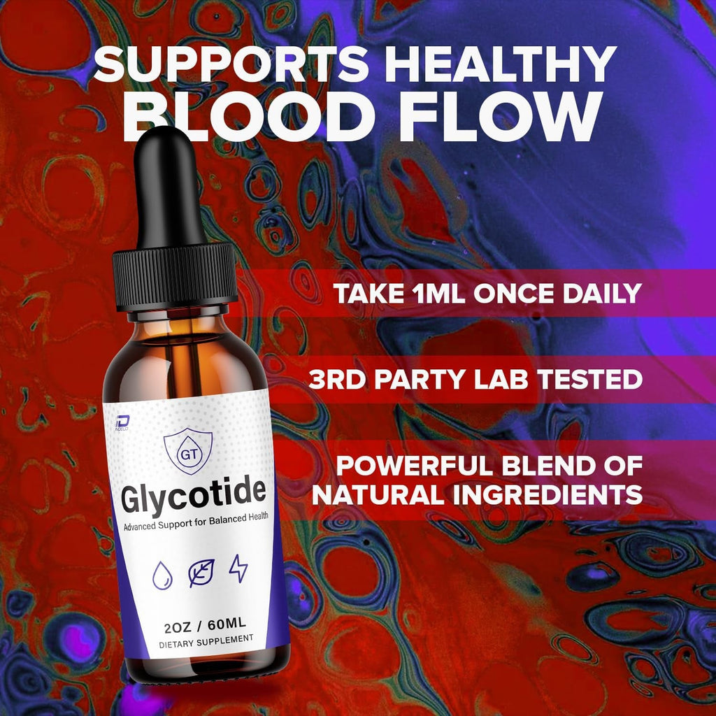 Glycotide Advanced Formula – Glyco Tide Liquid Drops Natural Ingredients, Reviews - 1 Month Supply