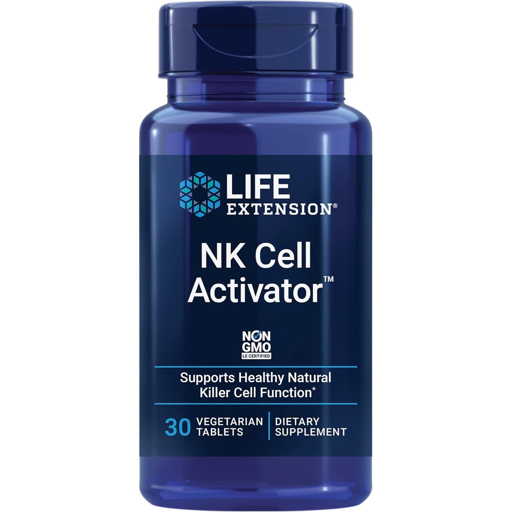 Life Extension NK Cell Activator™, Immune Support, Natural Killer Cell Activity, Enzymatically Modified Rice Bran, Non-Gmo, Vegetarian, 30 Tablets