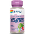 SOLARAY Tart Cherry and Celery Seed - Tart Cherry Celery Seed Extract Capsules 620 Mg, Supplement for Men & Women, Natural Herbal Support for Adults, Vegan - 60 Veg Caps