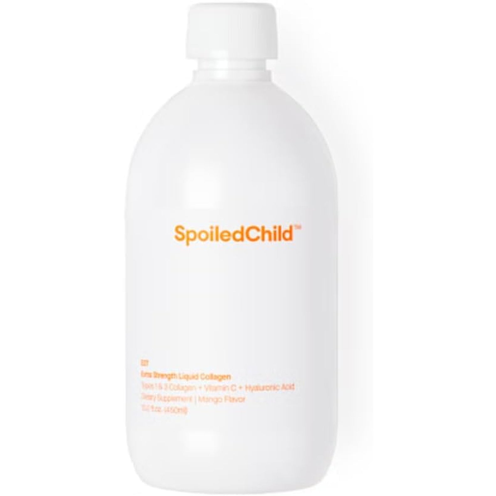Spoiledchild Collagen Peptides + Vitamin C + Hyaluronic Acid Liquid Collagen Mango Flavor 400 Ml (13.5 Fl Oz)