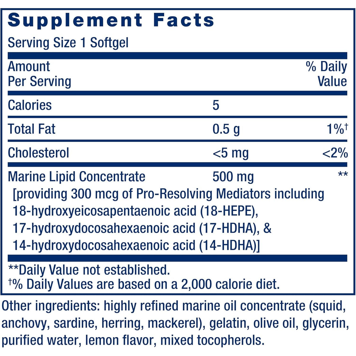 Life Extension Pro-Resolving Mediators, 18-HEPE, 17-HDHA, 14-HDHA, Supports the Body’S Natural Post-Inflammatory Response, Gluten Free, Non-Gmo, 30 Softgels