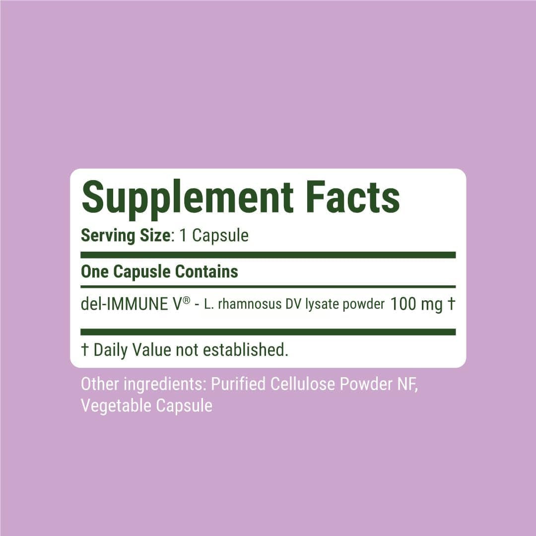 Del-Immune V® Defense by Stellar Biotics, All-Natural Immune Support & Gut Health (+) Immediate Care, Metabiotic: Nextgen Probiotic Therapy (120 Caps)