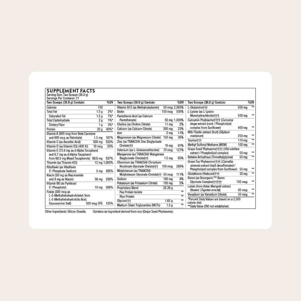 THORNE - Mediclear plus - Rice & Pea Protein Powder Supplement with a Complete Multi-Vitamin & Mineral Profile - Support for an Elimination or Detox Program* - Third-Party Certified - 21 Servings