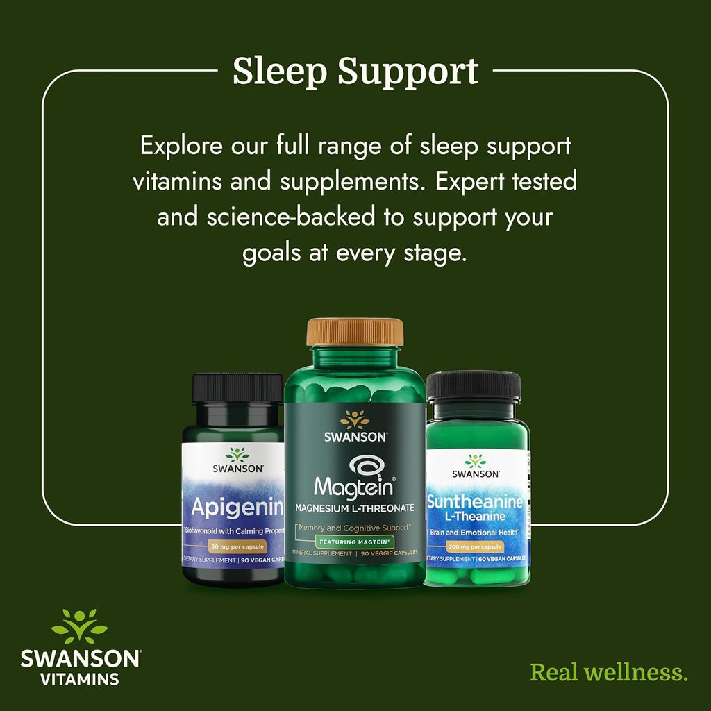 Swanson Apigenin – Sleep and Relaxation Supplement – Natural Support – 90 Caps, 50 Mg (Packaging May Vary)