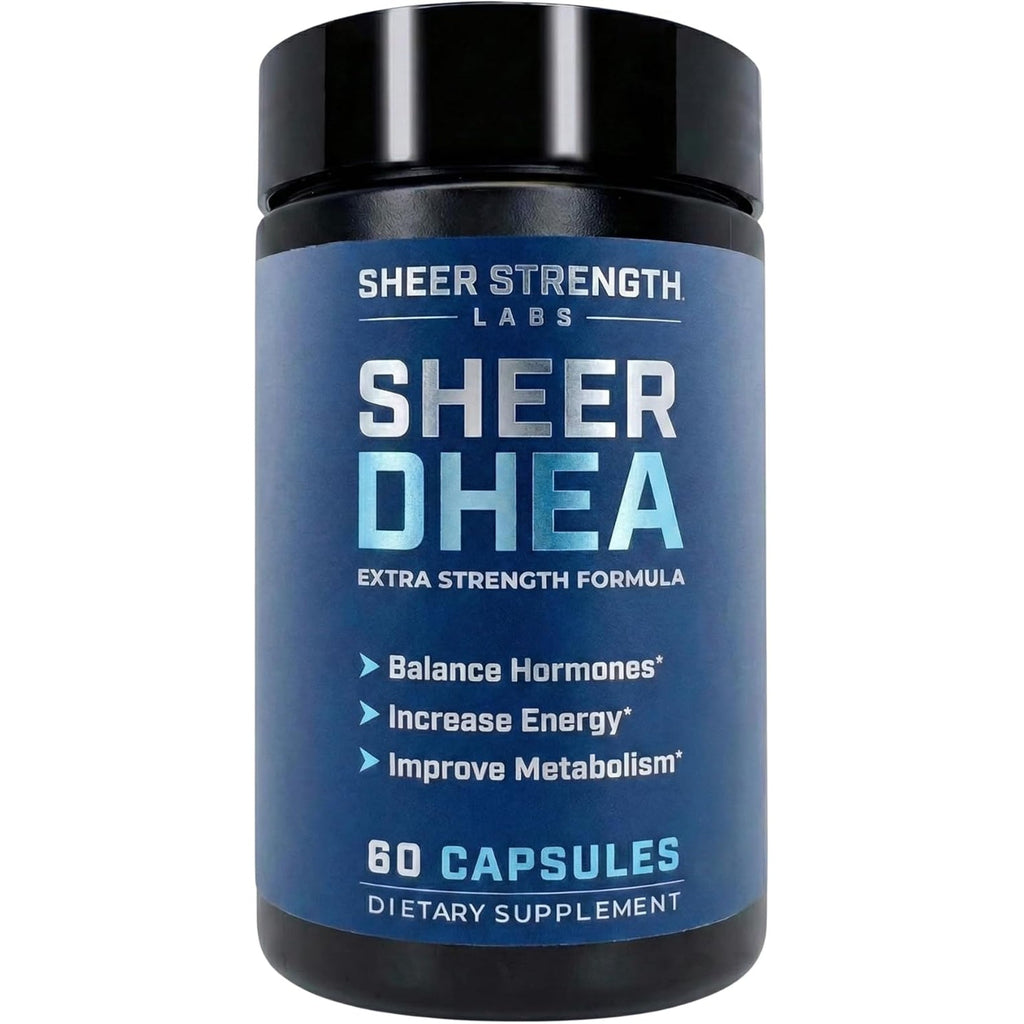 DHEA Supplement for Men DHEA 100Mg - Pure DHEA Supplement for Men for Strength and Hormone Balance - DHEA for Women and Men - High Purity Enhanced Absorption 60 SV USA