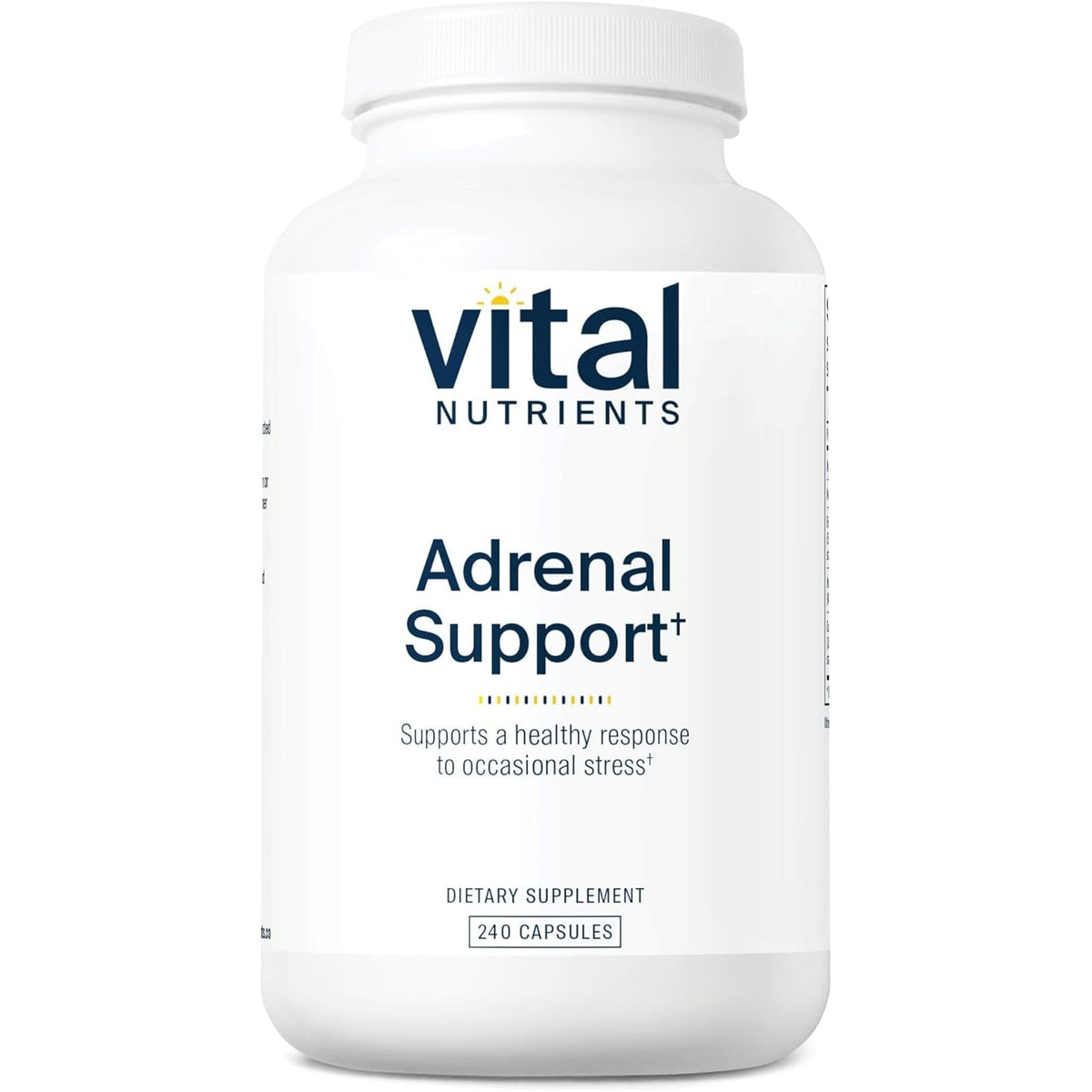 Vital Nutrients Adrenal Support - Adrenal Support Supplements for Gland Function and Cortisol Management - Supports Energy and Stress Levels - Gluten, Dairy, Soy Free - 240 Capsules