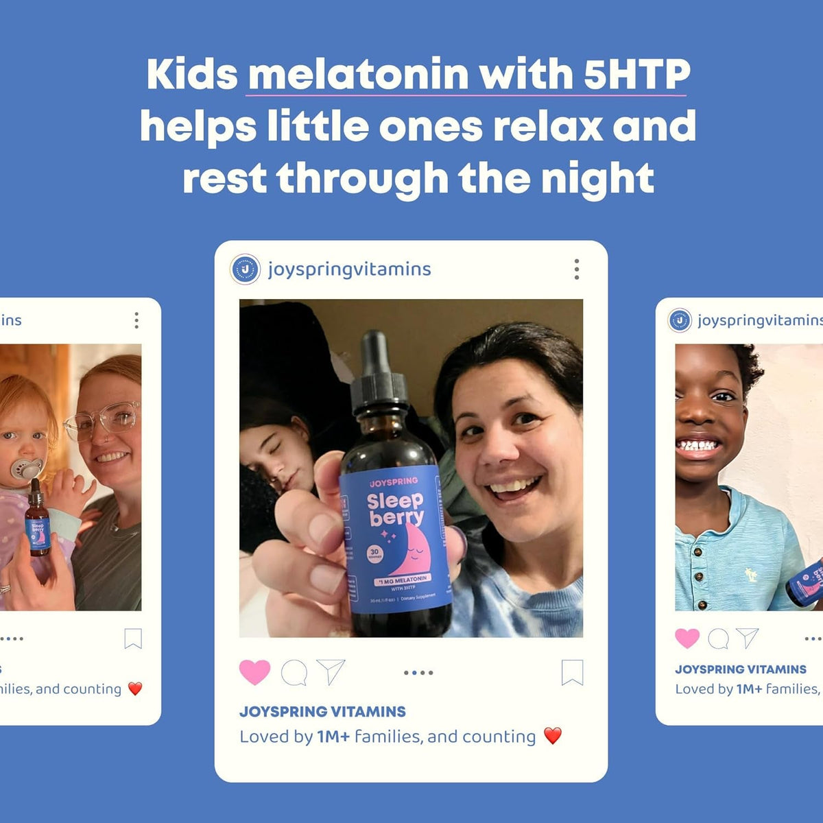 Joyspring Melatonin 1MG for Kids | 5HTP & L-Theanine – Sugar-Free Liquid Melatonin for Kids & Teens – Child-Friendly Sleep Supplement (1 Fl Oz)