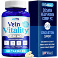 We like Vitamins Vein Vitality 1250Mg Diosmin Hesperidin Complex for Varicose Veins Treatment, Horse Chestnut, Butchers Broom, Bioflavonoids - Supports Blood Circulation for Leg Veins- 60 Capsules