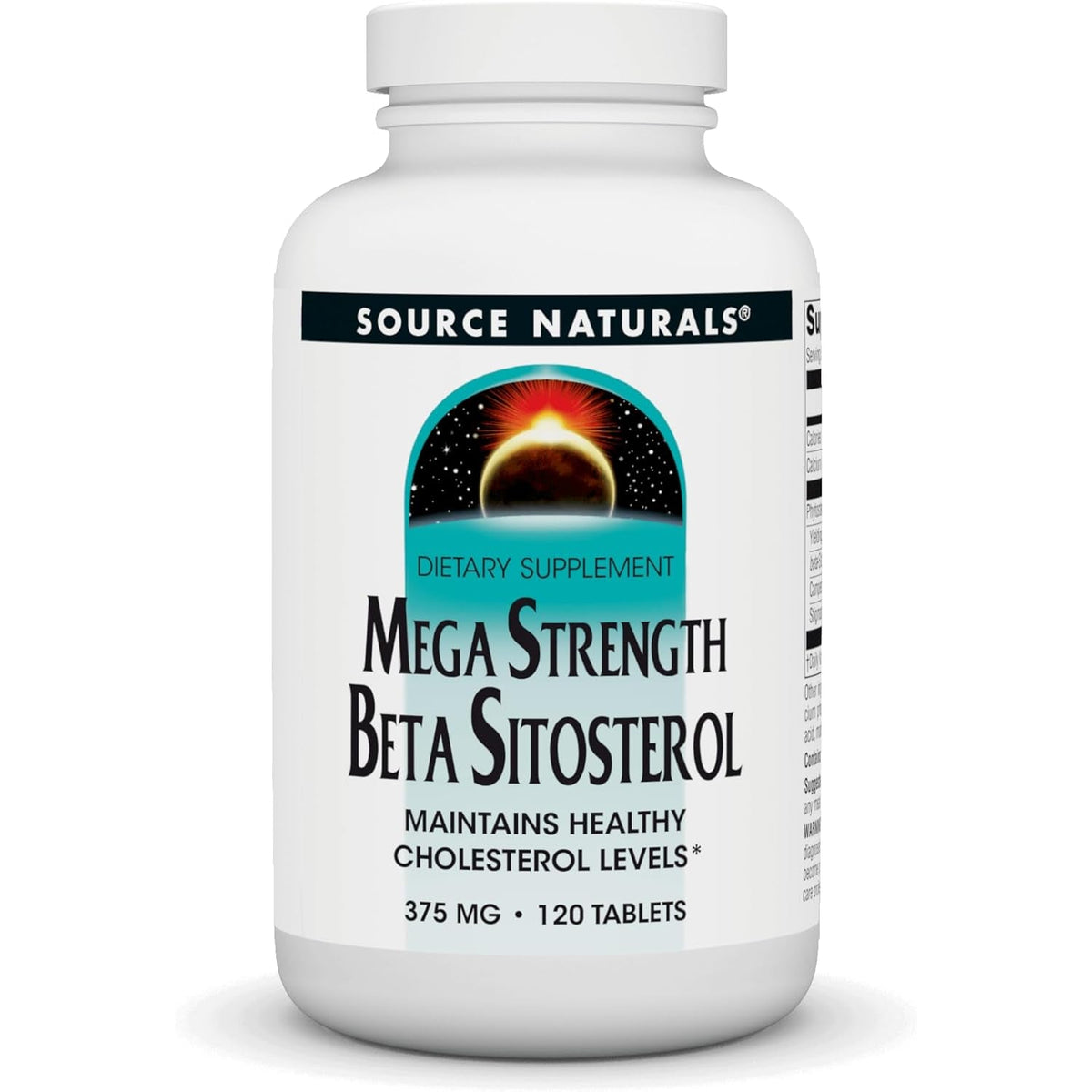 Source Naturals Mega Strength Beta Sitosterol 375Mg - 120 Tablets