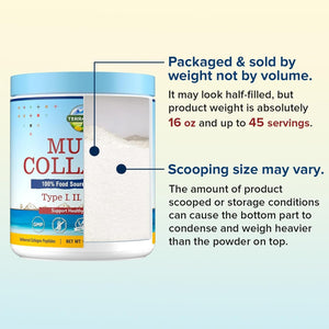 Terranics Multi Collagen Peptides Powder, Type I II III V X Hydrolyzed Collagen for Women+Men, Collagen Supplements, Fast Dissolve, Unflavored Colageno, No Sugar, Keto, 16Oz
