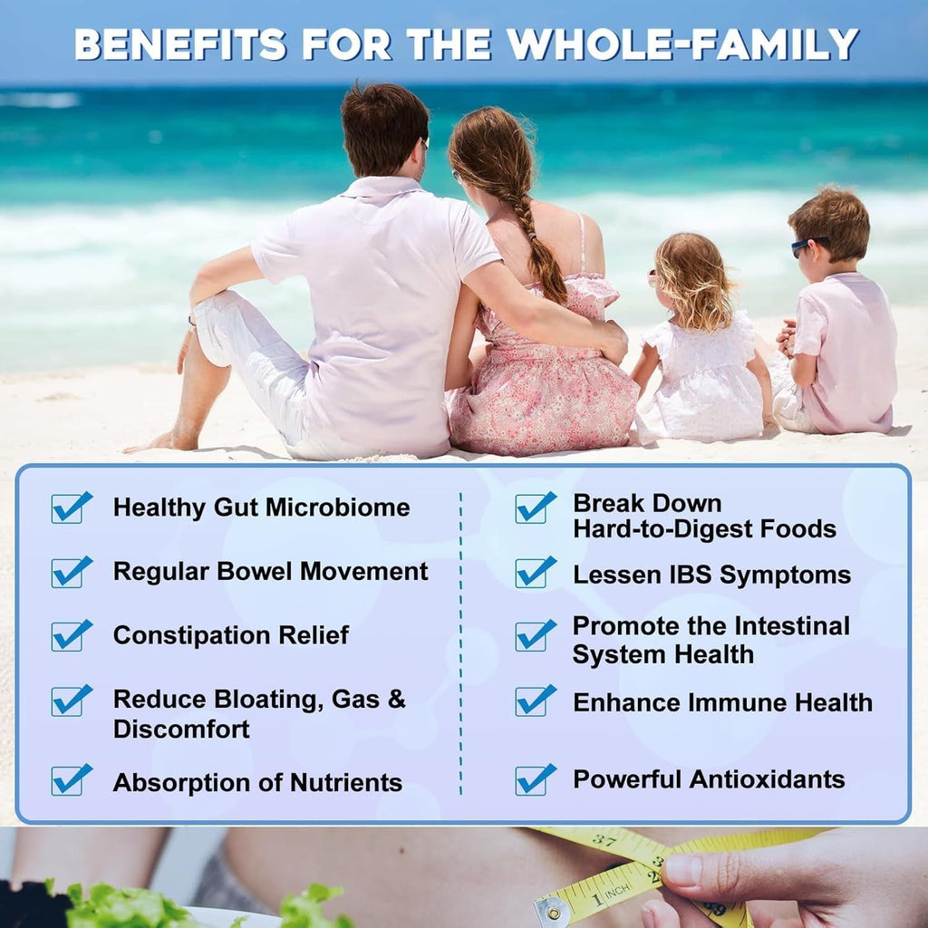 Probiotics for Women & Men - 100 Billion plus Digestive Enzymes & Prebiotics, Highest Potency 3-In-1 Complete Probiotics for Digestive Health, Immune Support