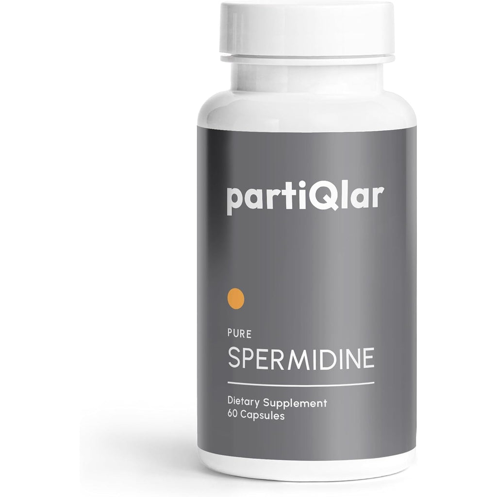 Partiqlar Spermidine Supplement 8Mg - High Purity Wheat Germ Extract for Autophagy & Cellular Renewal - Advanced Anti-Aging & Longevity Support - 60 Veggie Capsules