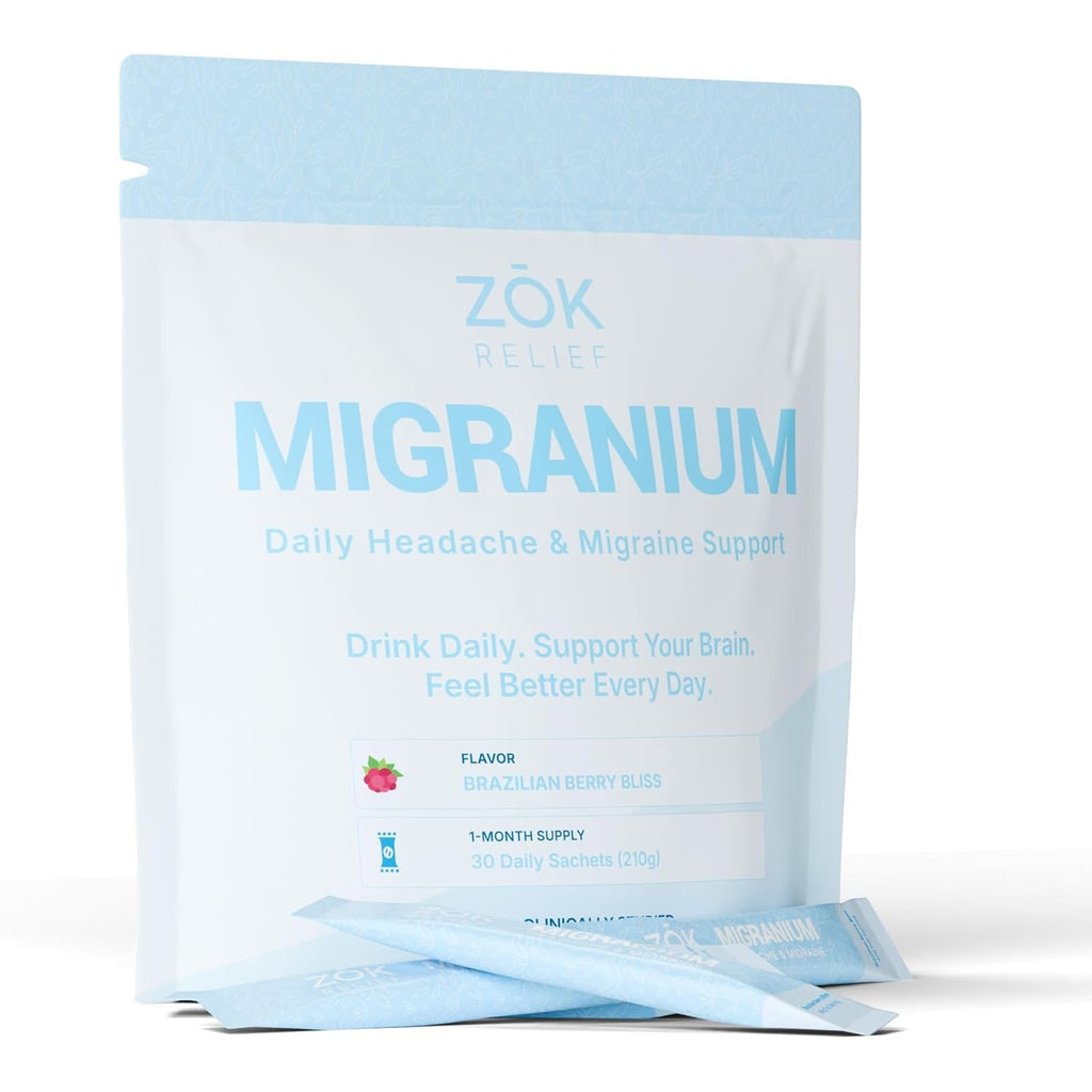 Daily Nervous System Support Formula for Head Tension, Stress & Energy, Calm Focus + Cellular Wellness Drink, 400Mg of Pure Magnesium Glycinate + 9 Key Neuronutrients, 30 Travel Sachets