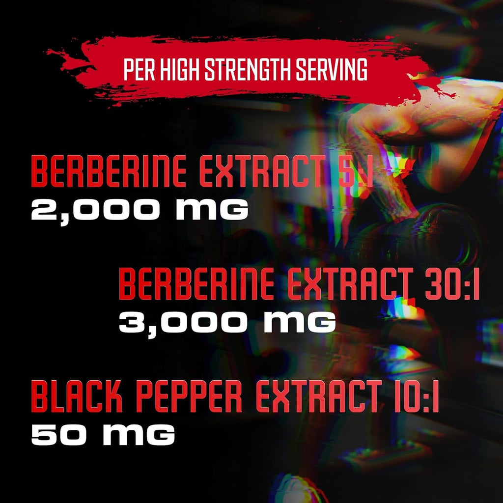 BEBEFEN Berberine Capsules with Black Pepper Extract - 90 Capsules - 3 Month Supply