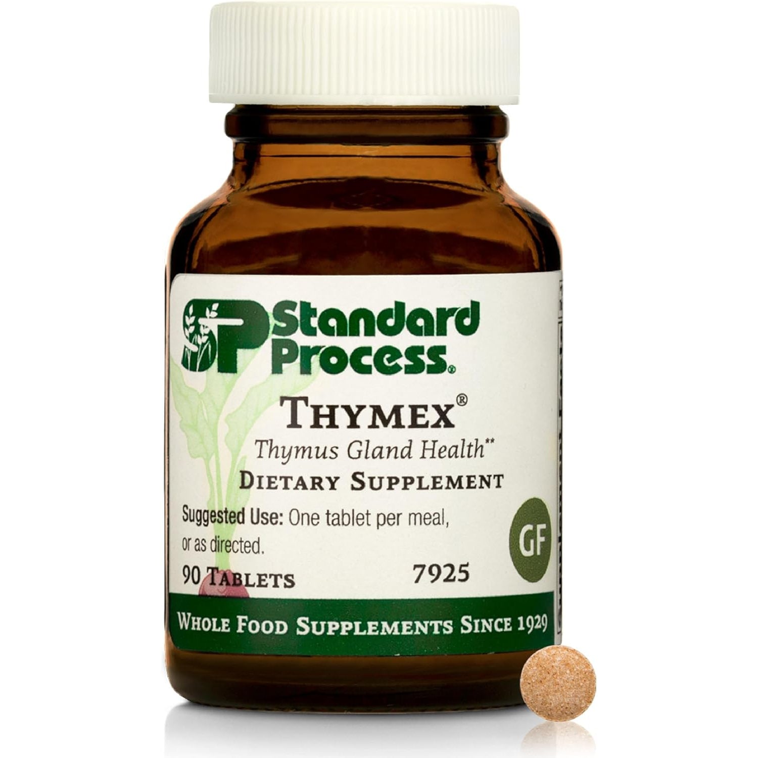 Standard Process Thymex - Cytosol Extract Dietary Supplement for Immune Health - Gluten-Free, Non-Dairy, & Non-Soy - 90 Tablets (90 Servings)