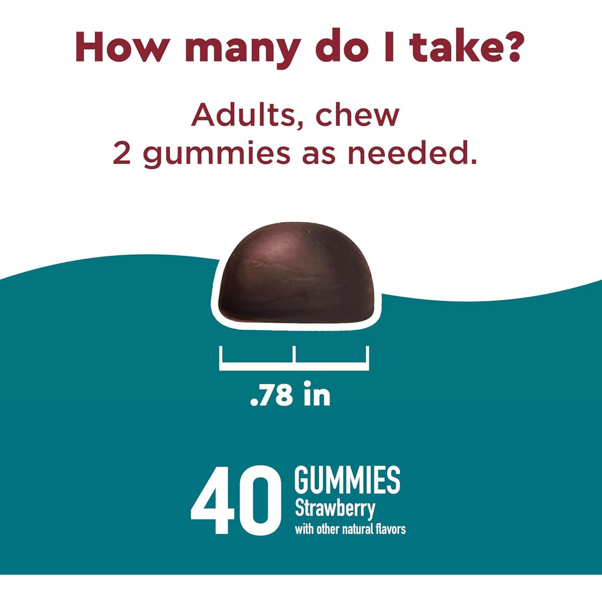 Nature Made Wellblends Stress Relief Gummies, L Theanine 200Mg to Help Reduce Stress, with GABA 100Mg, Same Day Stress Support, 40 Strawberry Flavor Gummies