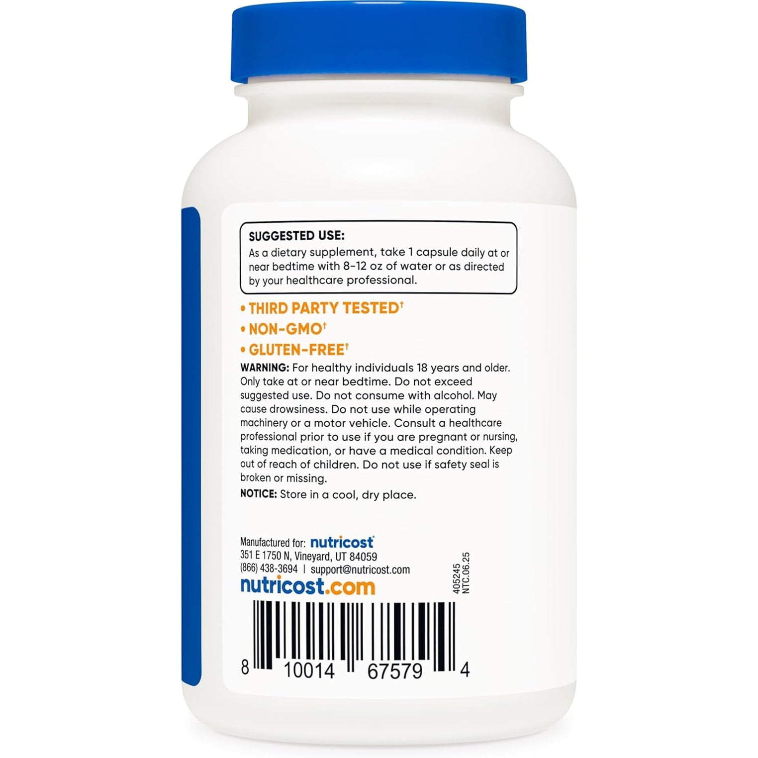 Nutricost Melatonin 20Mg, 240 Capsules, Non-Gmo & Gluten Free