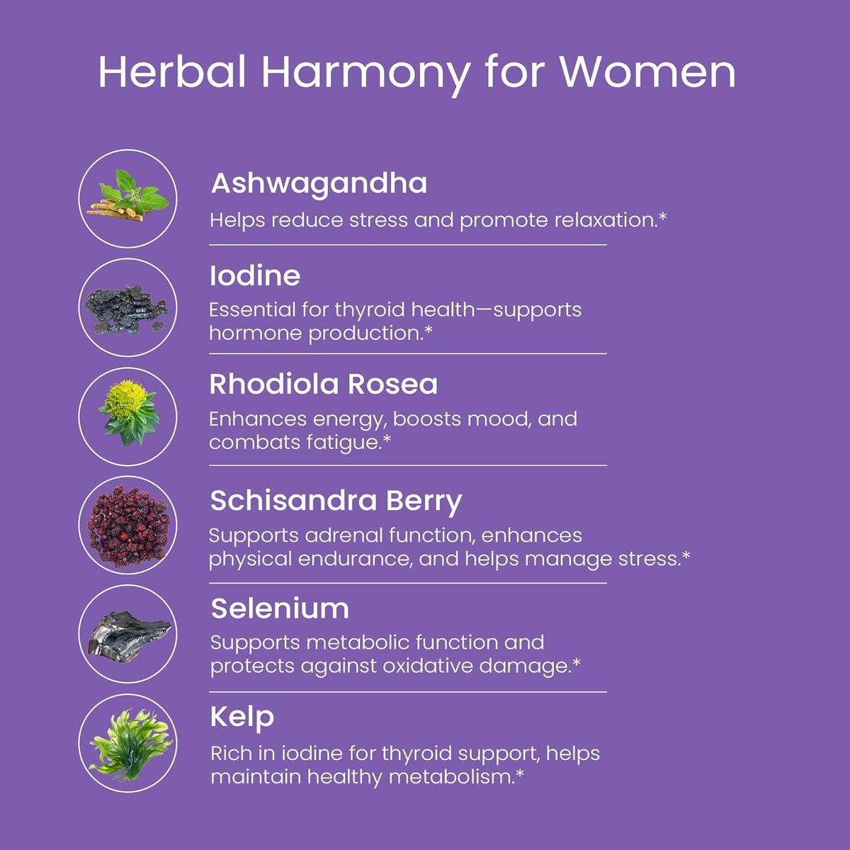 Wellpath Soothe Hormone Balance for Women - Thyroid Support for Women - Ashwagandha, Rhodiola, Iodine, Selenium & L-Tyrosine - Mood & Adrenal Support Supplement - Non-Gmo, Gluten-Free, 60 Ct