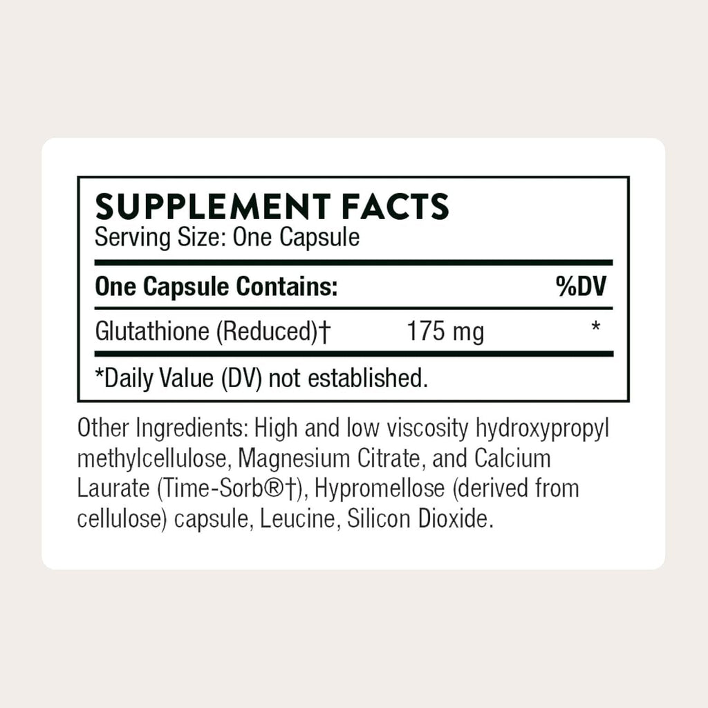 THORNE - Glutathione-Sr - Sustained-Release Supplement - Provides Antioxidant Support for the Liver, Brain, Heart, Lung & Eyes* - NSF Certified for Sport - Gluten, Dairy & Soy-Free - 60 Capsules