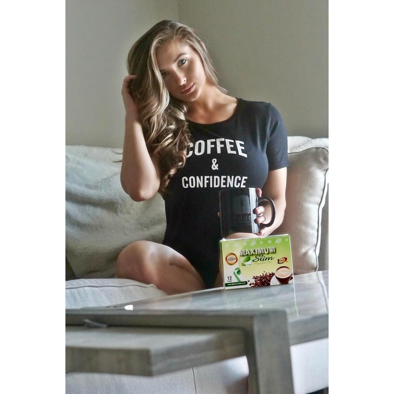 Maximum Slim Original Green Coffee –Premium 4-In-1 Formula with Natural Herbal Extracts for Energy & Vitality. Creamy & Delicious for Maximum Satisfaction. No Messy Side Effects-Made in the USA-30 Ct