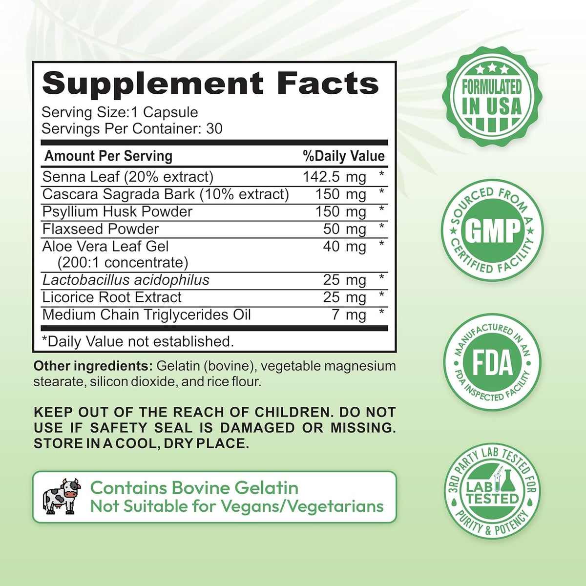15 Day Colon Cleanse for Women – Natural Detox Pills with Herbs, Fiber & Probiotics – Bloating & Constipation Relief, Weight Loss & Gut Health Reset – 30 Capsules