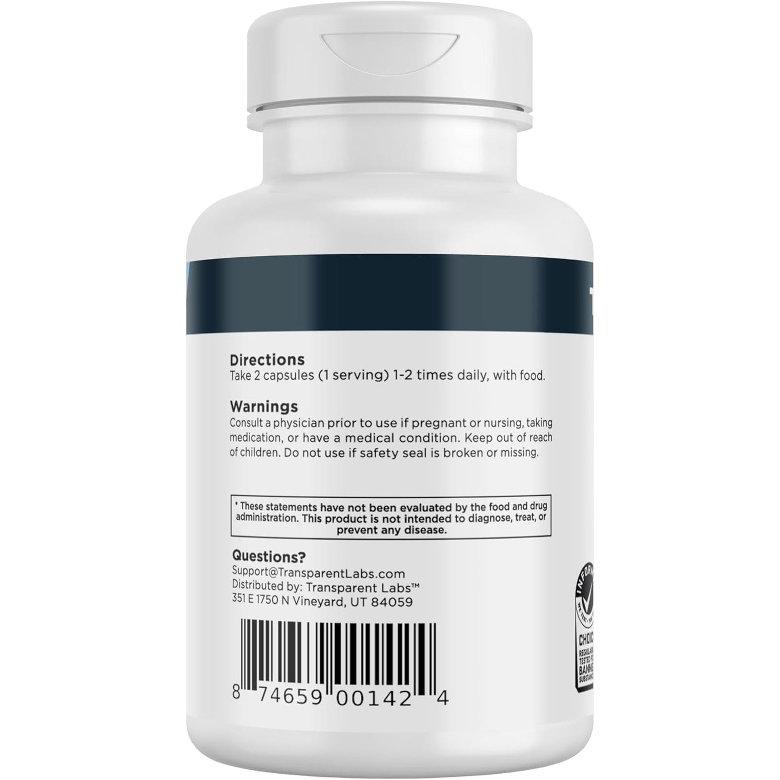 Transparent Labs Vitality Testosterone Booster - Testosterone Supplement for Men with Ashwagandha KSM-66, Primavie Shilajit Extract, & DIM to Support Vitality, & Bioavailable Testosterone - 60 Count