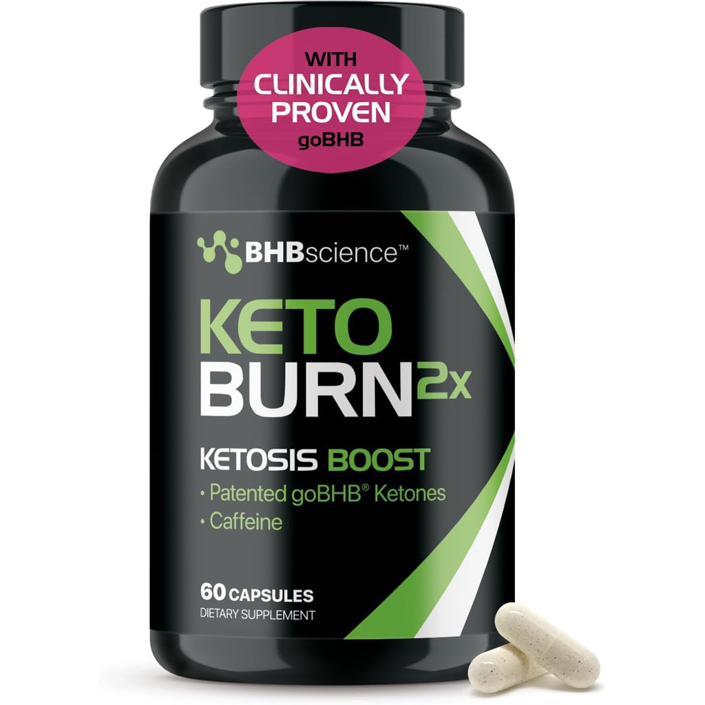 Keto BHB Exogenous Ketones Supplement - BHB Science Keto Diet Pills with Patented Gobhb and Caffeine for Natural Energy Focus Body Sculpting & Ketosis Support - Vegetarian & Non-Gmo (1 Month Supply)