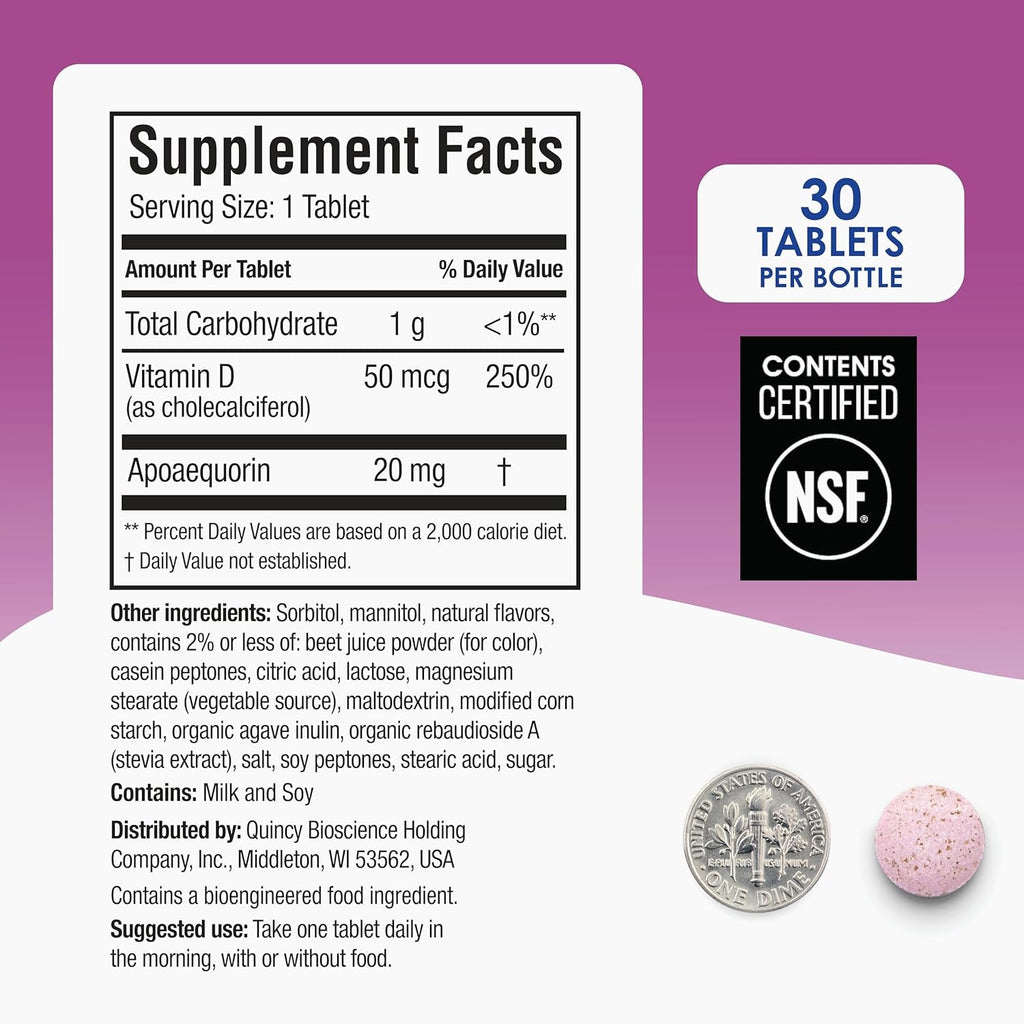 Prevagen Extra Strength Mixed Berry Chewables - 30 Tablets (1 Month Supply) | Formulated for Your Brain | 20Mg of Apoaequorin plus Vitamin D3