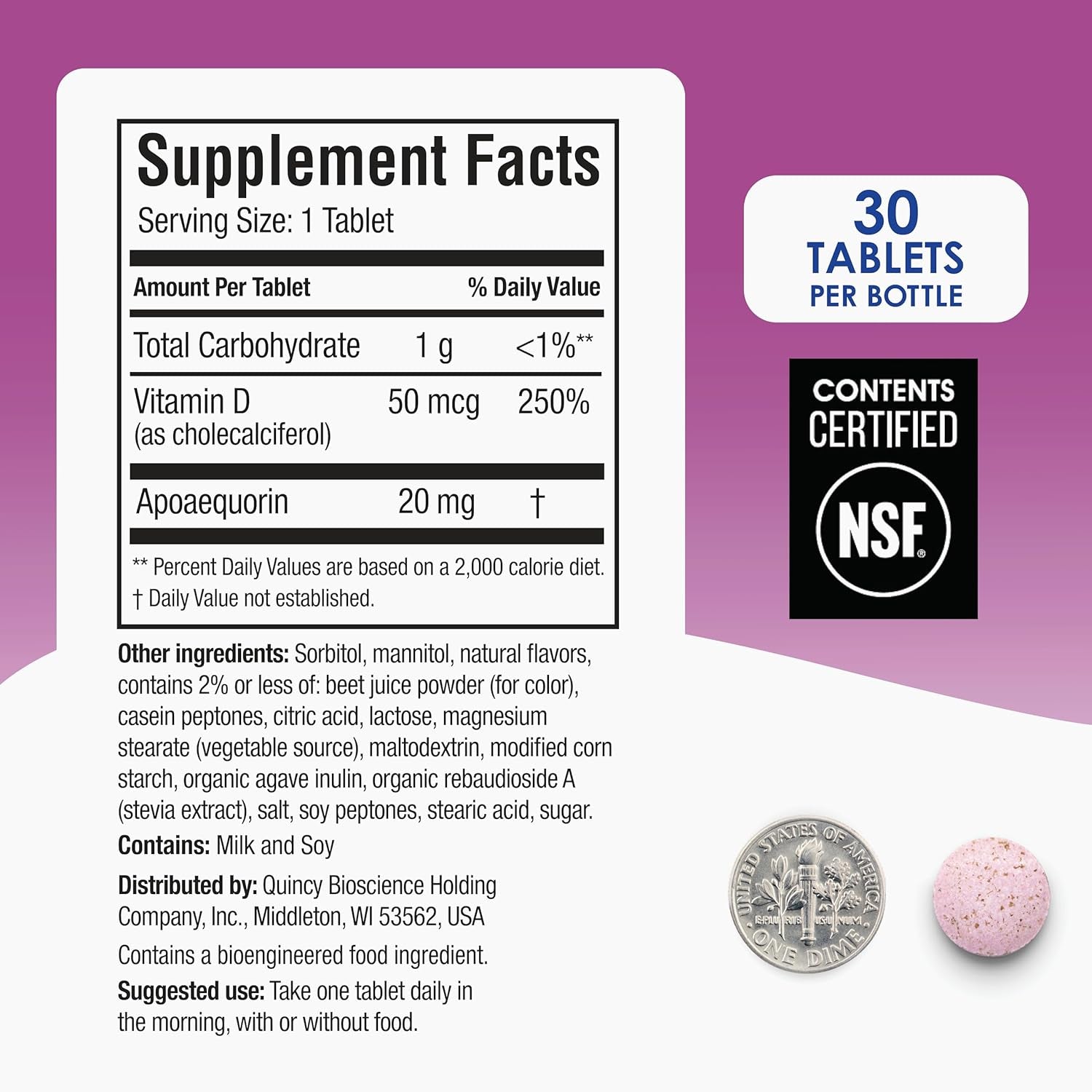 Prevagen Extra Strength Mixed Berry Chewables - 30 Tablets (1 Month Supply) | Formulated for Your Brain | 20Mg of Apoaequorin plus Vitamin D3
