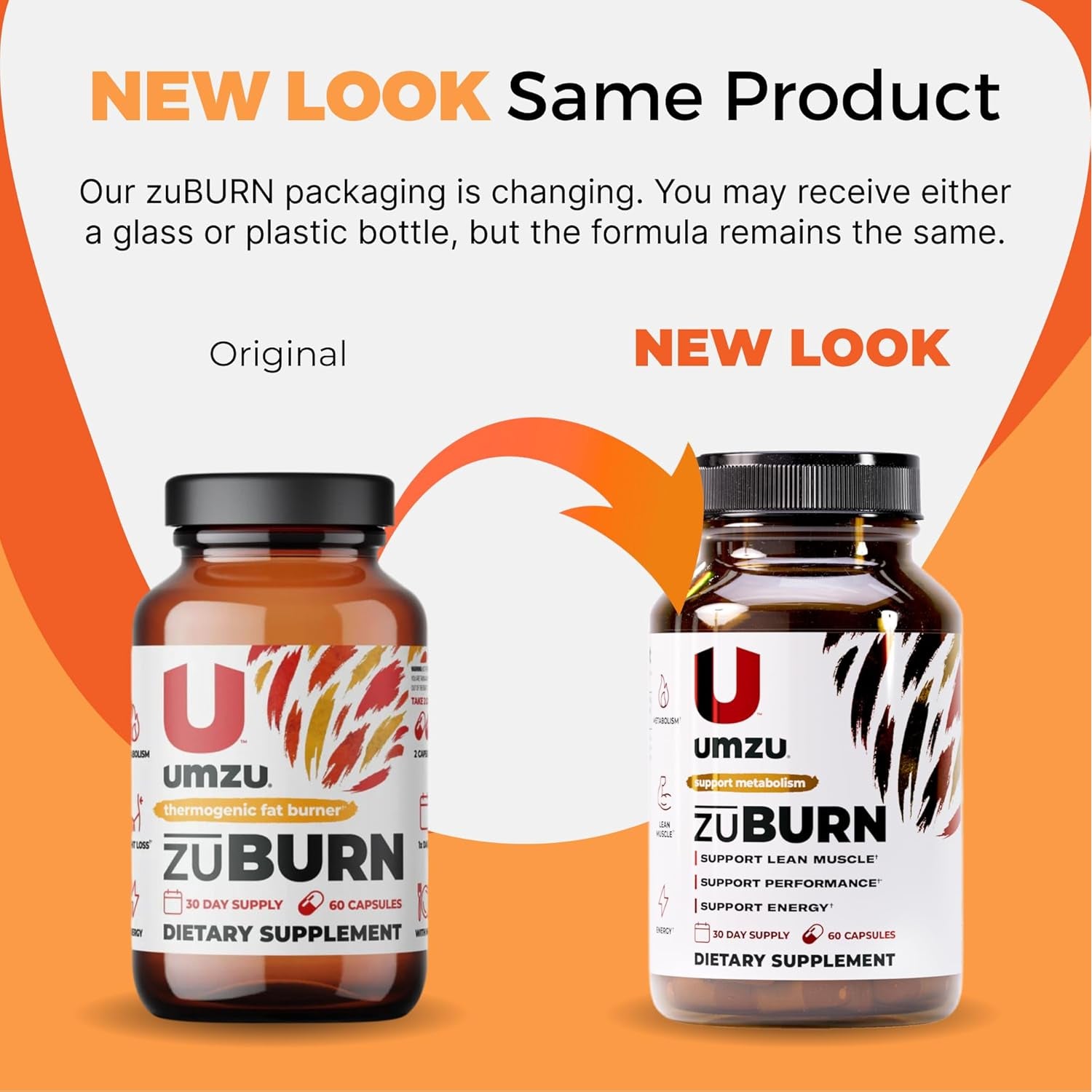 UMZU Zuburn Energy Support Supplement, (30 Day Supply) – Caffeine Mitoburn Capsimax Grains of Paradise B6 & B12 – Energy Supplements for Daily Energy, Focus & Active Lifestyle Support General Wellness